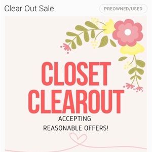 Closet clear out